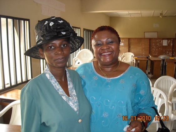 Bishop's wife and Sister Peggy at his consecration